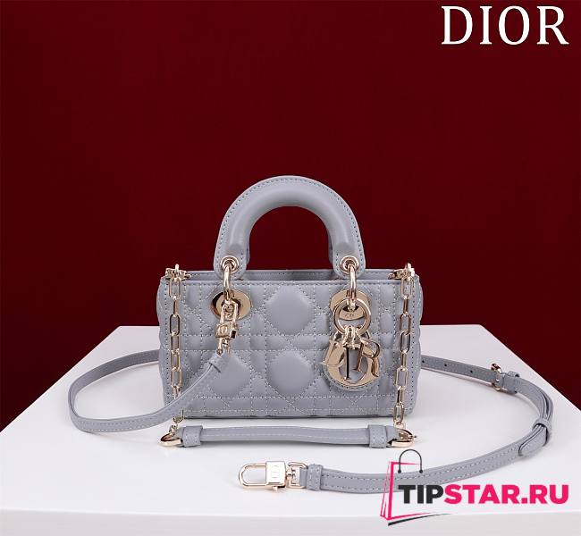 Dior Lady d-joy-micro Leather with Velvet light purble - 1