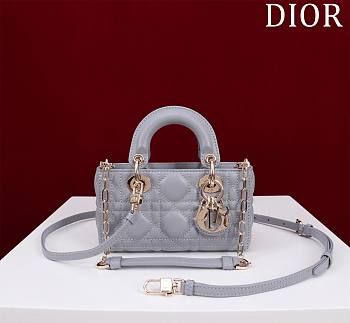 Dior Lady d-joy-micro Leather with Velvet light purble