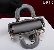 Dior Lady d-joy-micro Leather with Velvet gray - 4