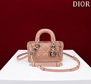 Dior Lady d-joy-micro Leather with Velvet rose pink - 1