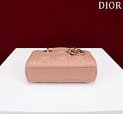 Dior Lady d-joy-micro Leather with Velvet rose pink - 6