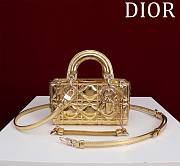 Dior Lady d-joy-micro Leather with Velvet shiny gold - 1