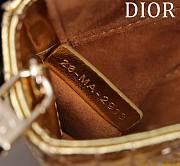 Dior Lady d-joy-micro Leather with Velvet shiny gold - 2