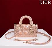 Dior Lady d-joy-micro Leather with Velvet shiny rose - 1