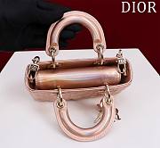 Dior Lady d-joy-micro Leather with Velvet shiny rose - 6