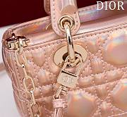 Dior Lady d-joy-micro Leather with Velvet shiny rose - 2