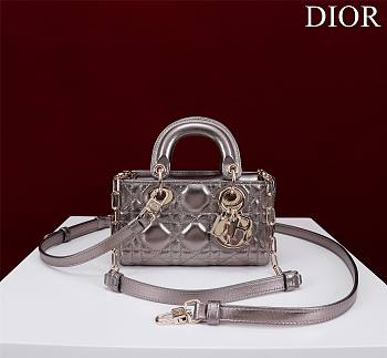 Dior Lady d-joy-micro Leather with Velvet shiny purple