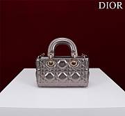 Dior Lady d-joy-micro Leather with Velvet shiny purple - 6