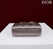 Dior Lady d-joy-micro Leather with Velvet shiny purple - 5