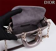 Dior Lady d-joy-micro Leather with Velvet shiny purple - 4