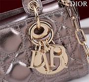 Dior Lady d-joy-micro Leather with Velvet shiny purple - 2