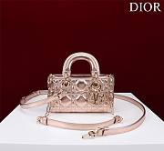 Dior Lady d-joy-micro Leather with Velvet shiny pink - 1