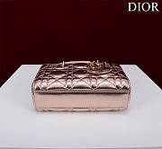 Dior Lady d-joy-micro Leather with Velvet shiny pink - 4