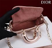 Dior Lady d-joy-micro Leather with Velvet shiny pink - 2