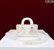 Dior Lady d-joy-micro Leather with Velvet shiny white - 1