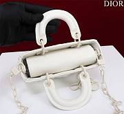 Dior Lady d-joy-micro Leather with Velvet shiny white - 6