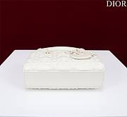 Dior Lady d-joy-micro Leather with Velvet shiny white - 4