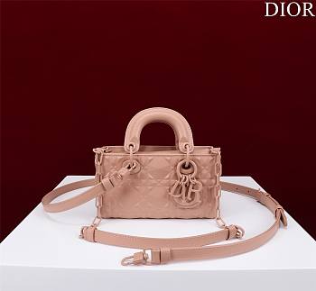 Dior Lady d-joy-micro Leather with Velvet shiny rose pink