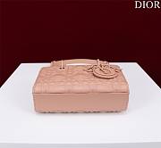 Dior Lady d-joy-micro Leather with Velvet shiny rose pink - 6