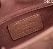 Dior Lady d-joy-micro Leather with Velvet shiny rose pink - 2