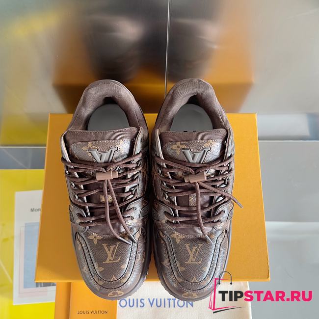 Louis Vuitton LV Trainer Maxi Monogram Virgil Abloh Brown - 1