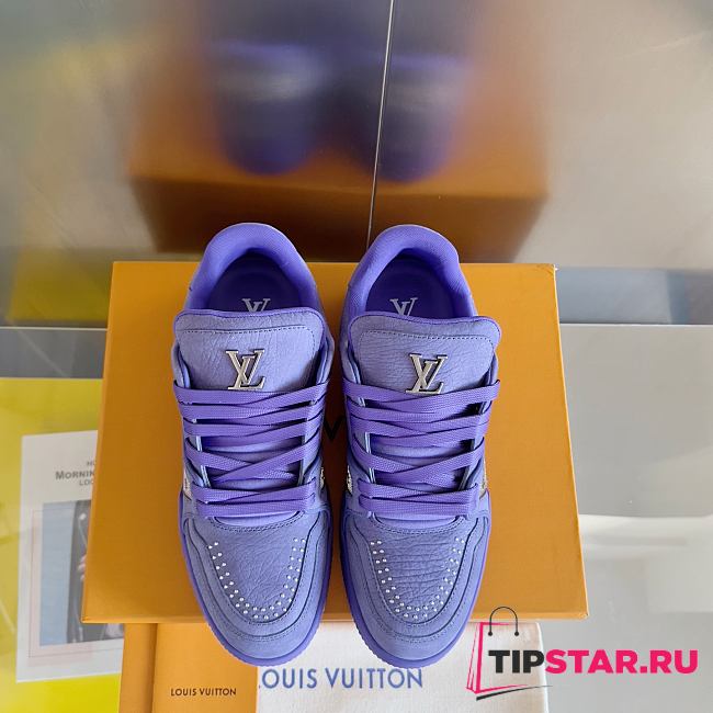 Louis Vuitton LV Trainer Maxi Sports Shoes Purble 1ACN2Z - 1