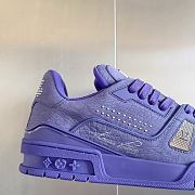 Louis Vuitton LV Trainer Maxi Sports Shoes Purble 1ACN2Z - 4