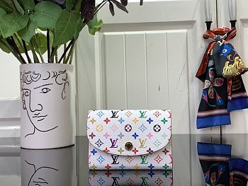 Louis Vuitton LV x TM Rosalie Coin Purse Blanc Multicolored