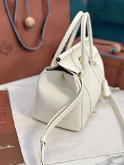 Loro Piana Loom Bag L25 Calfskin Whispering White - 3