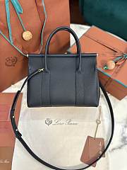 Loro Piana Loom Bag L25 Calfskin Navy - 5