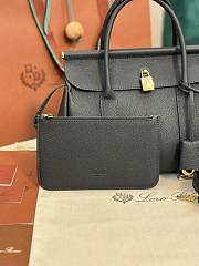 Loro Piana Loom Bag L25 Calfskin Navy - 4