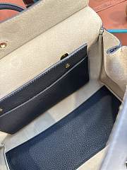 Loro Piana Loom Bag L25 Calfskin Navy - 2