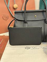 Loro Piana Loom Bag L25 Calfskin Black - 5