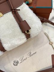 Loro Piana Loom Bag L25 Calfskin Wool white - 6