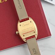 Cartier Baignoire Watch In Red - 5