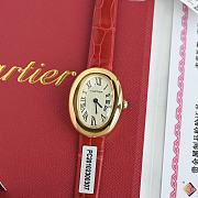 Cartier Baignoire Watch In Red - 3