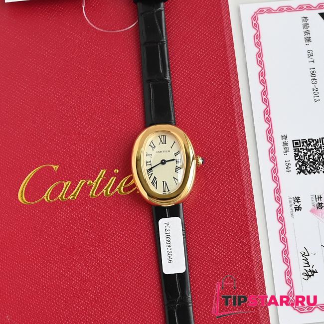 Cartier Baignoire Watch In Black - 1