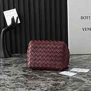 Bottega Veneta Small Parachute Shoulder bag in supple Intrecciato leather burgundy - 6