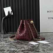 Bottega Veneta Small Parachute Shoulder bag in supple Intrecciato leather burgundy - 5