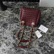 Bottega Veneta Small Parachute Shoulder bag in supple Intrecciato leather burgundy - 2