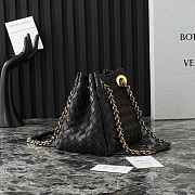 Bottega Veneta Small Parachute Shoulder bag in supple Intrecciato leather black - 6