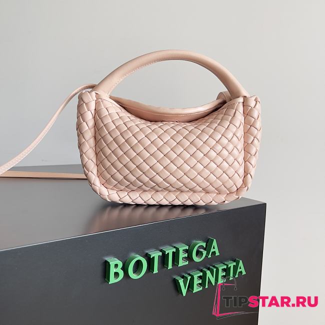 Bottega Veneta Mini Cobble Handbag In Cameo - 1