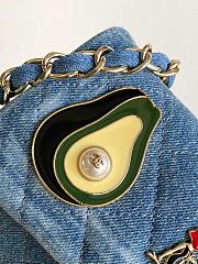 Chanel limited edition second-hand badge denim vintage denim 20 cm - 2