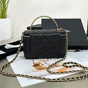 Chanel Long Vanity With Chain In Black - 6