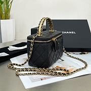 Chanel Long Vanity With Chain In Black - 5