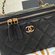 Chanel Long Vanity With Chain In Black - 3