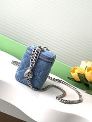 Chanel Mini Vanity With Chain In Denim - 5