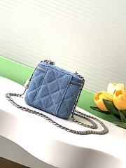 Chanel Mini Vanity With Chain In Denim - 2