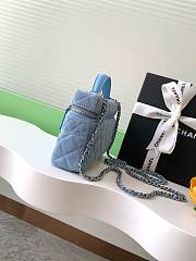 Chanel Long Vanity With Chain In Denim - 6