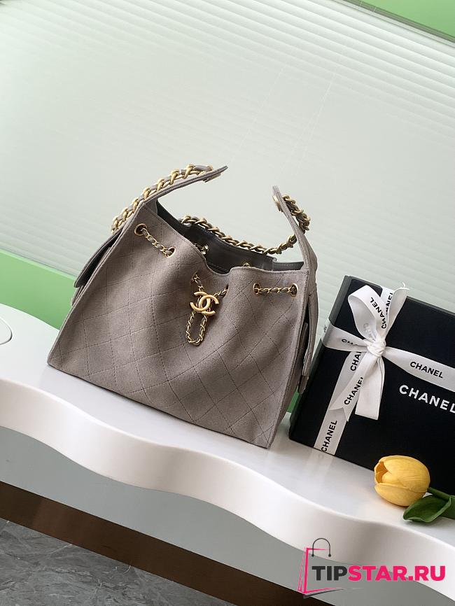 Chanel 25C Mysterious coolness hobo bag gray - 1